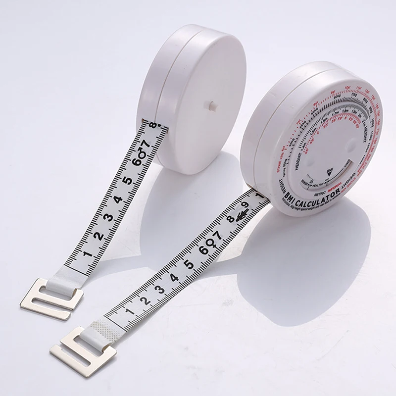 150cm Tape Measure Body Sewing Flexible Ruler BMI Body Mass Index Retractable Tape Calculator Diet Tape Measures Measuring Tools