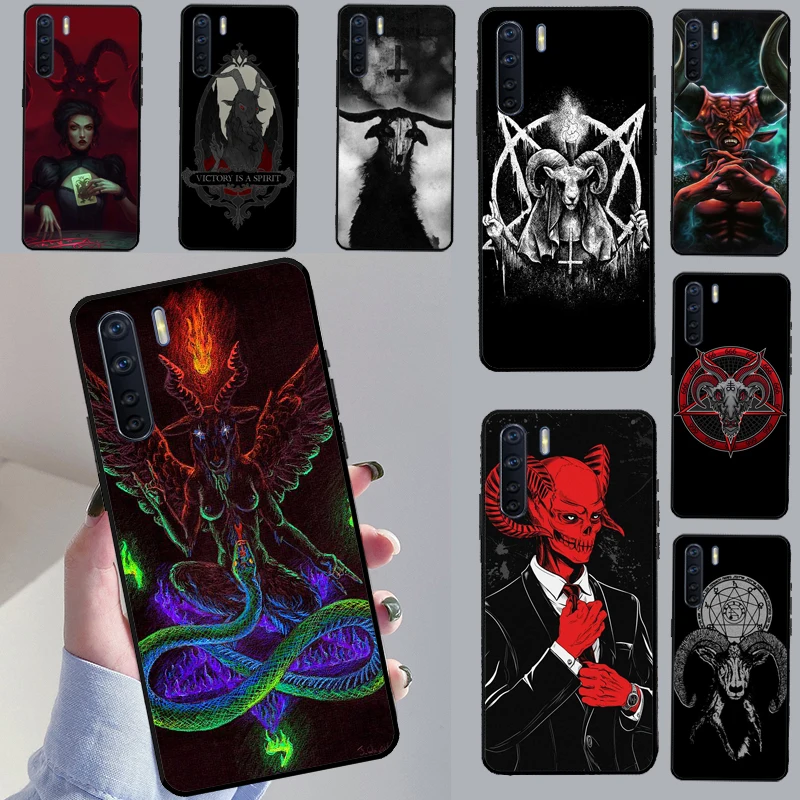 Devil Satan Case For OPPO A17 A16 A15 A54 A74 A94 A57 A77 A78 A72 A52 A53 A31 A5 A9 A96 A76 A54S Cover