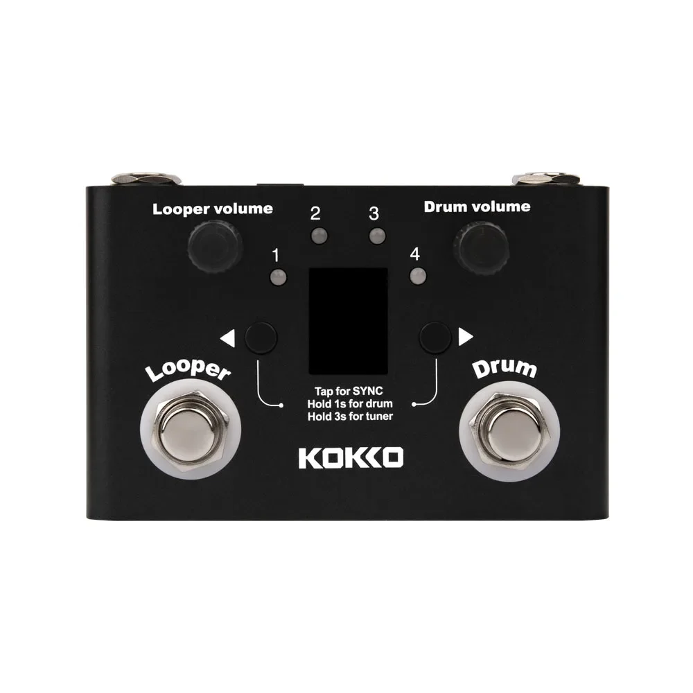 

KOKKO Drum Looper Effect Pedal Multifunctional Tuner BT Page-Turner Phrase Loop Recording Drum Machine Effect Compact Pedal