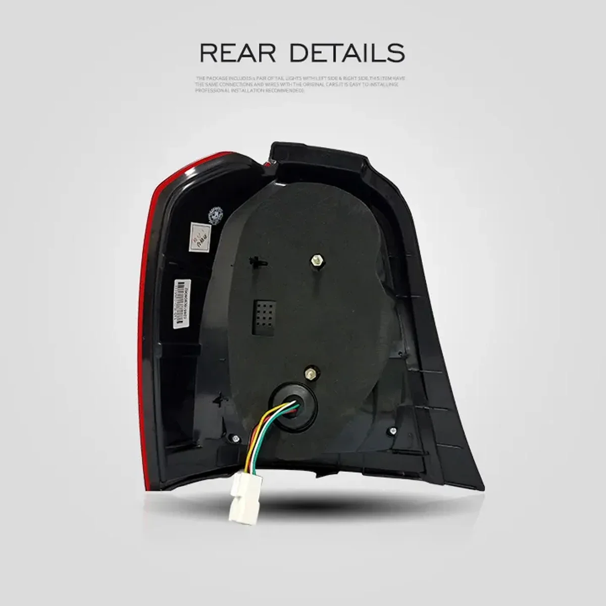 اكسسوارات السيارات مصابيح خلفية LED كاملة لتويوتا هايلاندر SUV 2001-2007 مجموعة مصابيح خلفية خلفية DRL الأحمر ، نوع الولايات المتحدة #3