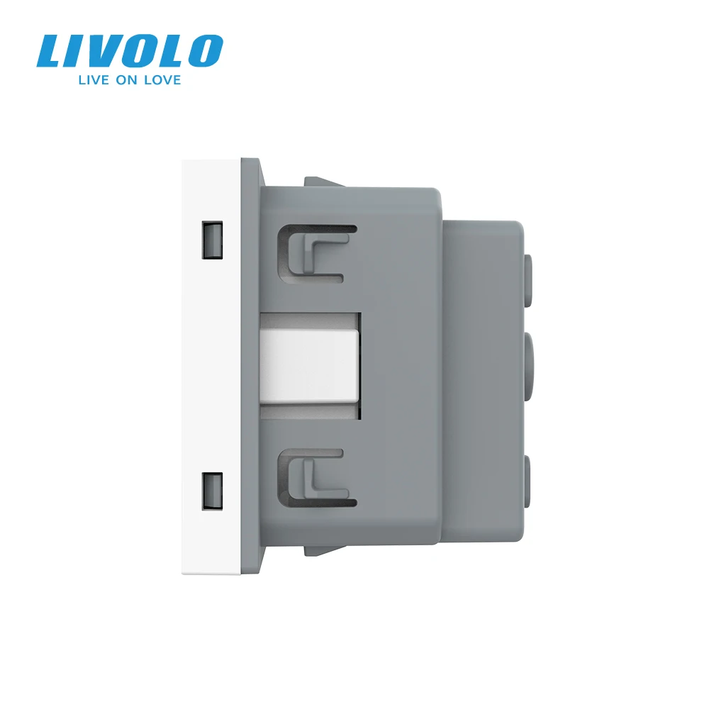 Livolo EU Standard Socket DIY Onderdelen,Without Glass Panel Metal Plate , VL-C7-C1EU (No Metal Plate)