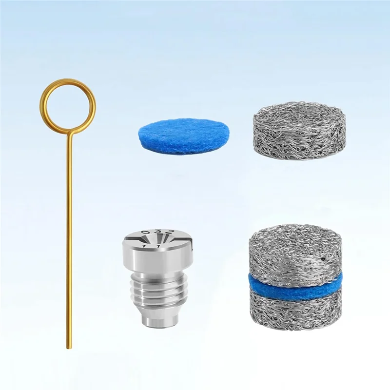 HRBAJ-Foam Cannon Orifice Nozzle und Foam Maker Meshes Kit für Foam Cannon Ersatzfaden-Düsenspitzen und Netzfilter