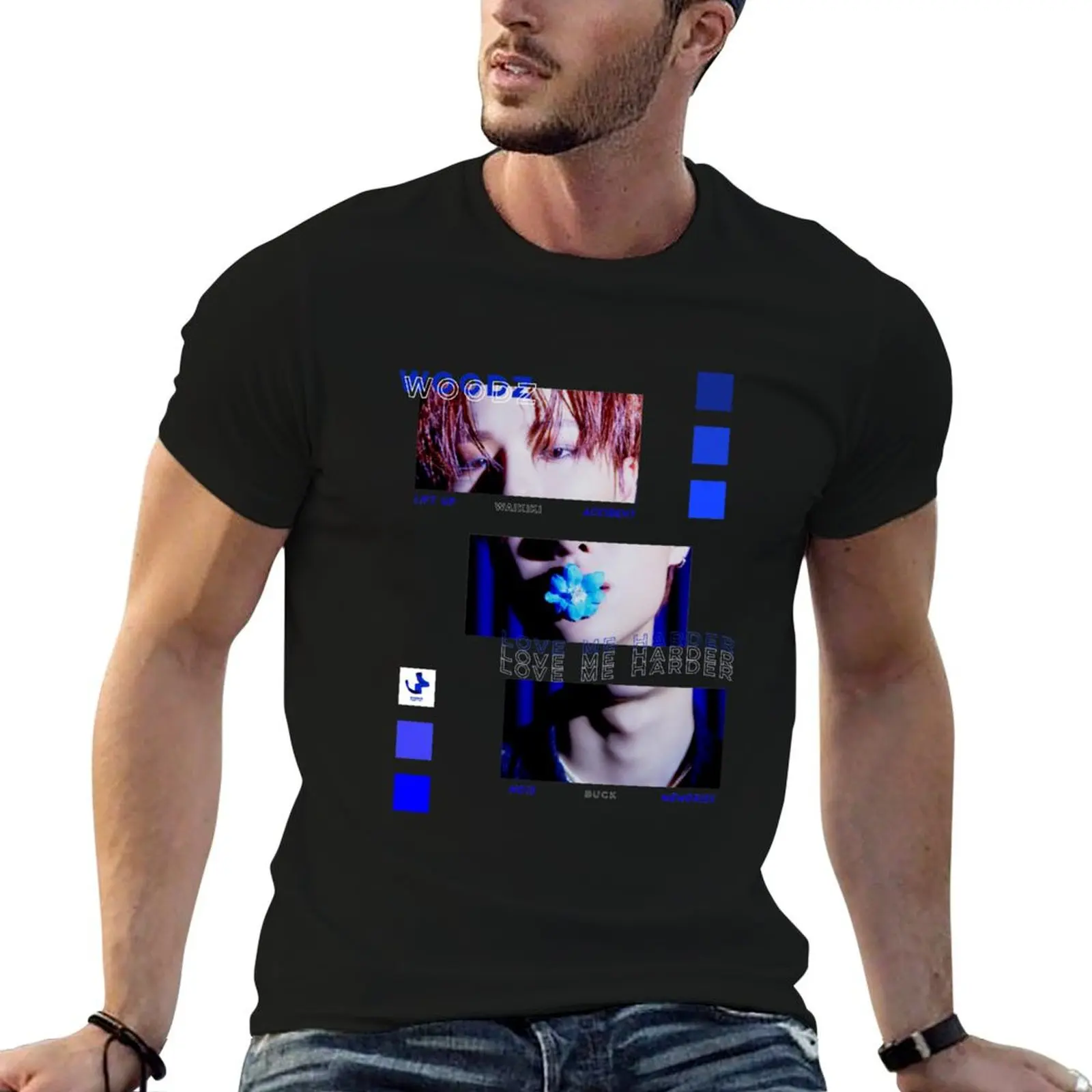 

WOODZ SEUNGYOUN EQUAL MERCH T-Shirt black cotton t-shirt plain for man package man t shirt graphic t shirt man designer T-Shirt