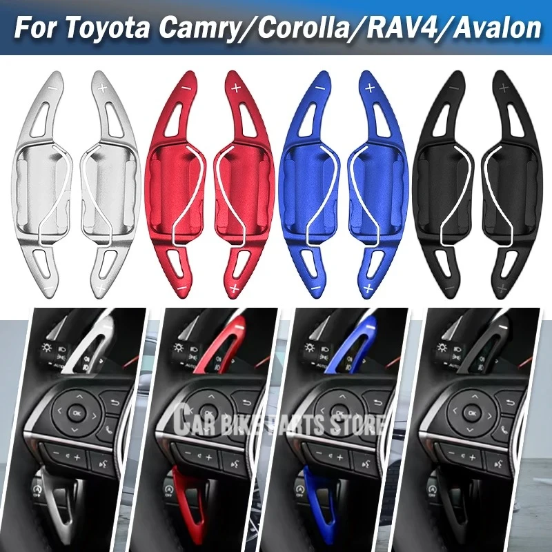 

1 Pair For Toyota Camry/Corolla/RAV4/Avalon Aluminum Interior Car Steering Wheel Paddle Shifter Extension Accessories Gear Shift