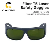 Gafas de seguridad para láser Cloudray 1064nm 850-1300nm OD6 + CE gafas protectoras estilo D para máquina láser de fibra