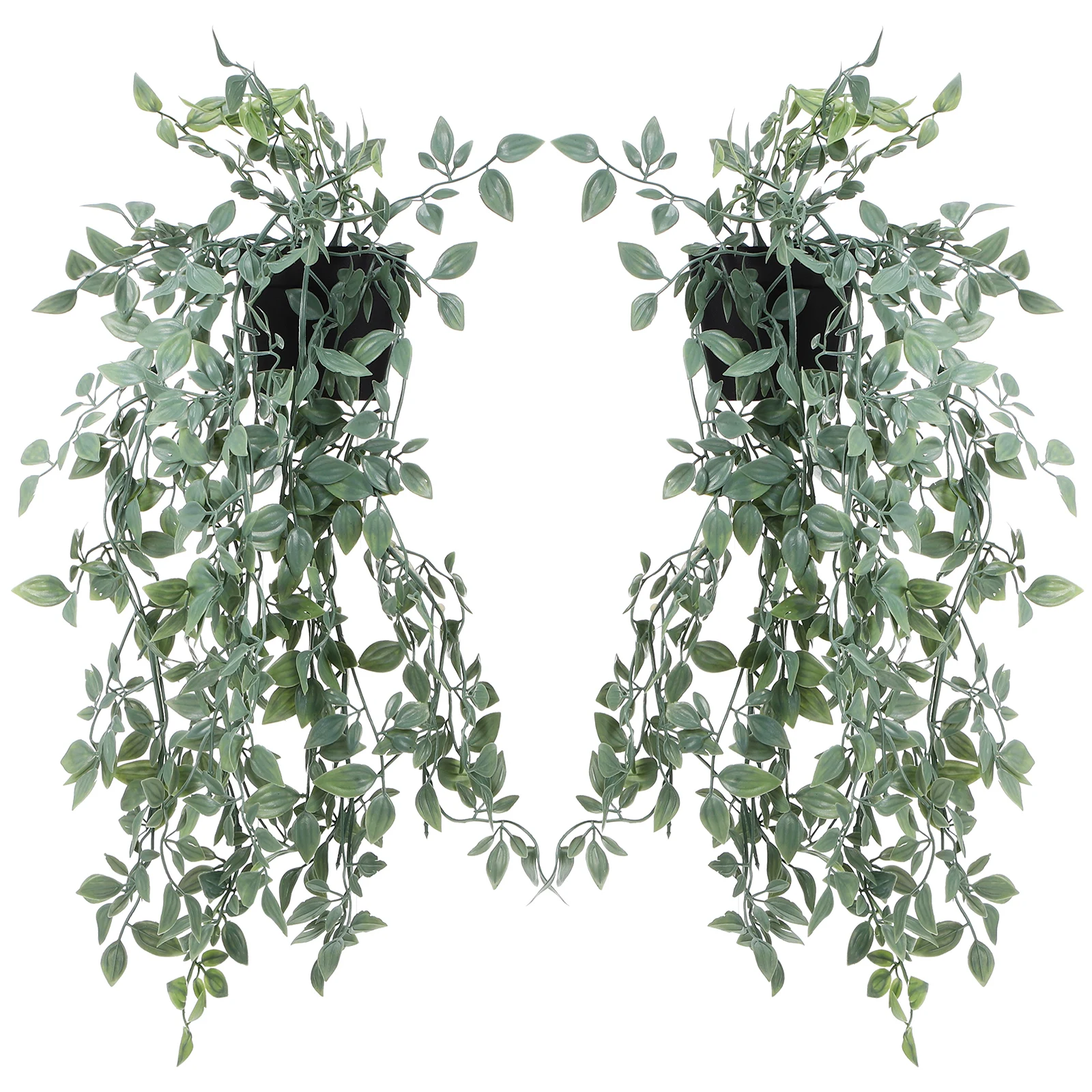 

2 Pcs Realistic Space Room Plants Decor Hanging Fake Plant Saving Easy Bathroom Plants Maintenance Decor Indoor Outdoor