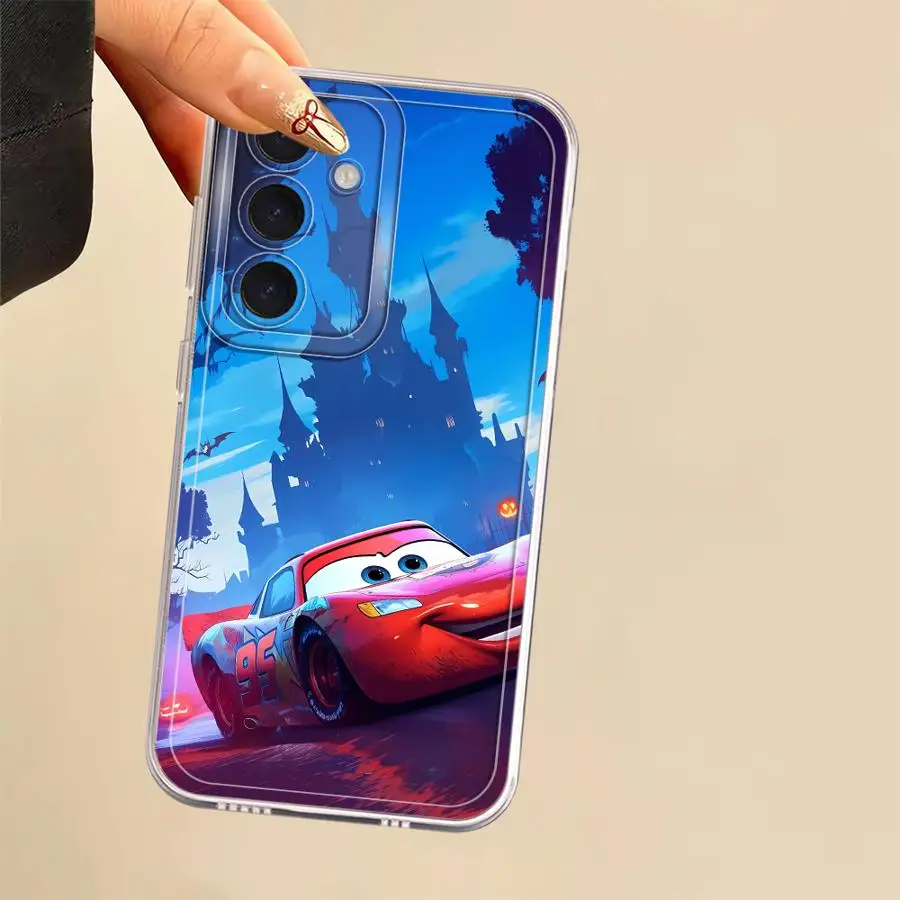 Мягкий чехол для телефона Disney Lightning McQueen для Samsung Galaxy A33 A15 A26 A24 A56 A36 A13 A34 A35 A25 A14 A55 A23 A73 A54