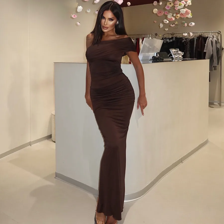 

ХИТ ПРОДАЖ: Европейская и американская женская одежда, летняя новинка, сексуальное и элегантное платье с открытой спиной и разрезом, облегающее, для женщин.