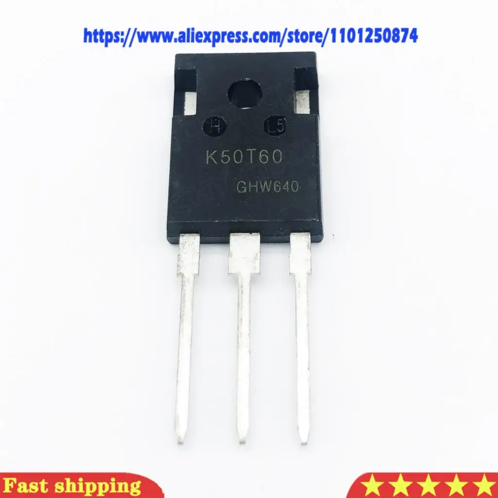 5pcs/lot K50T60 IKW50N60T TO-247 50A/600V IGBT Field effect Triode  original In Stock