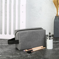 Men Waterproof Makeup Bag Oxford Cloth Portable Travel Cosmetic Organizer Toiletries Bag Digital Storage Bag Make Up Pouch