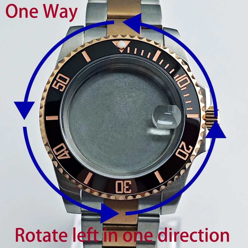 NH35 case Steel Watch Box Fits NH35 NH36 Movement Accessories NH35 Dial/NH 35 Hands 22mm Band Watch Accessories Sapphire Glass