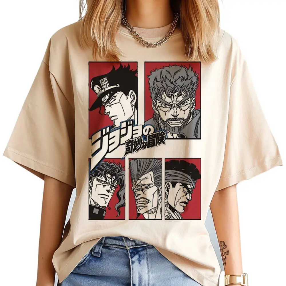 

Футболка Jojo Bizarre Adventure Steel Ball Run, готический университет 2000-х годов, футболки с графикой 80-х годов, женские психоделические винтажные хип-хоп