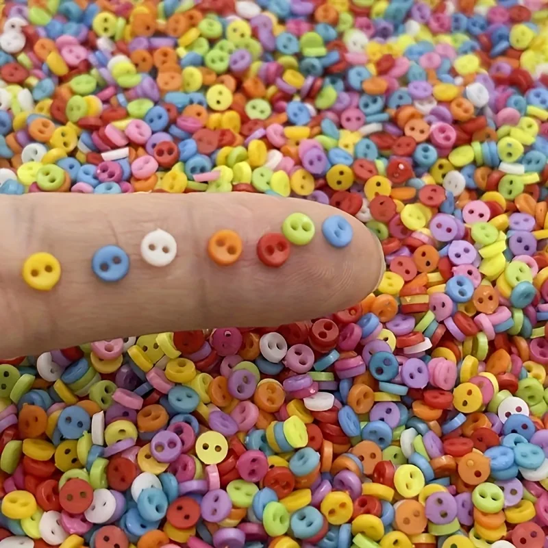 4mm Retro Mini Buttons Resin Doll Buttons for DIY Handmade Sewing Dolls Toys Accessories Dolls Clothes Shoes Sewing Scrapbooking