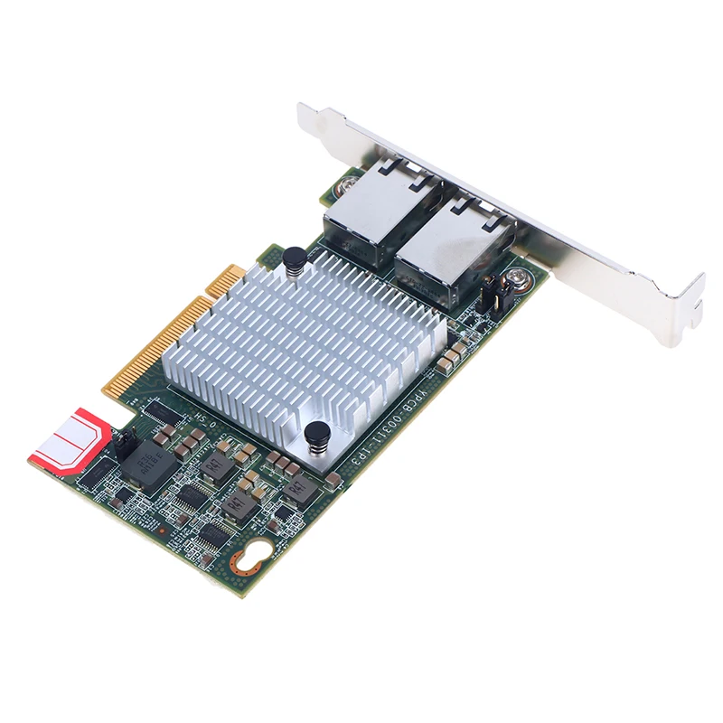 10G Double Port Server Ethernet Card X540-T2 PCIE-X8 Network Extend Adapter 2Port 10 Gigabit RJ45 Wire PC LAN Controller PCIEX16