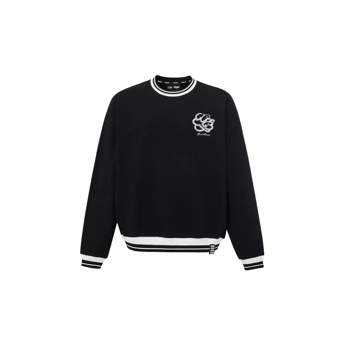 2026 Goodbrand Fashion New Arrival 3D Hand-Embroidered Beaded Floral Light Luxury Slogan Hoodie Fall/Winter