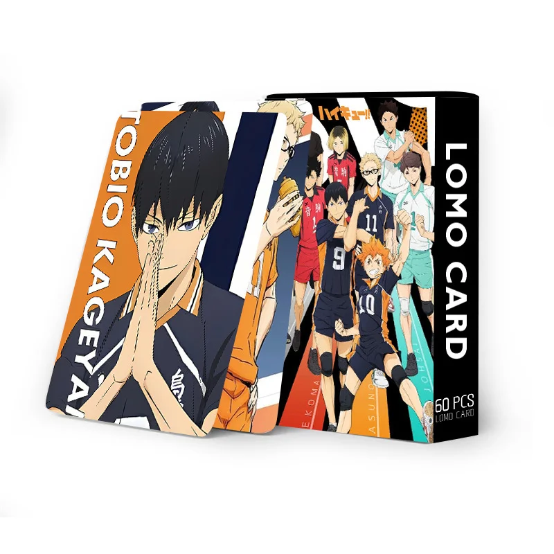 60pcs/Set Anime Haikyuu!! Figures Card Hinata Shoyo Photo Cards LOMO Card Photocard for Fans Collection Birthday Christma Gift