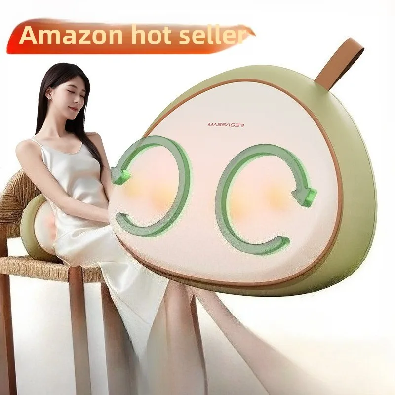 

Waist Neck Massager with Heat Shiatsu 3D Kneading Deep Tissue Massage Pillow for Muscle Fatigue Relief Rechargeable Use For Home