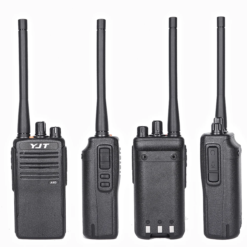 YJT A9D 5W UHF Talkie Walkie Profesional 5km Walkie Talkie Long Range Walkie-Talkies For Security Guard