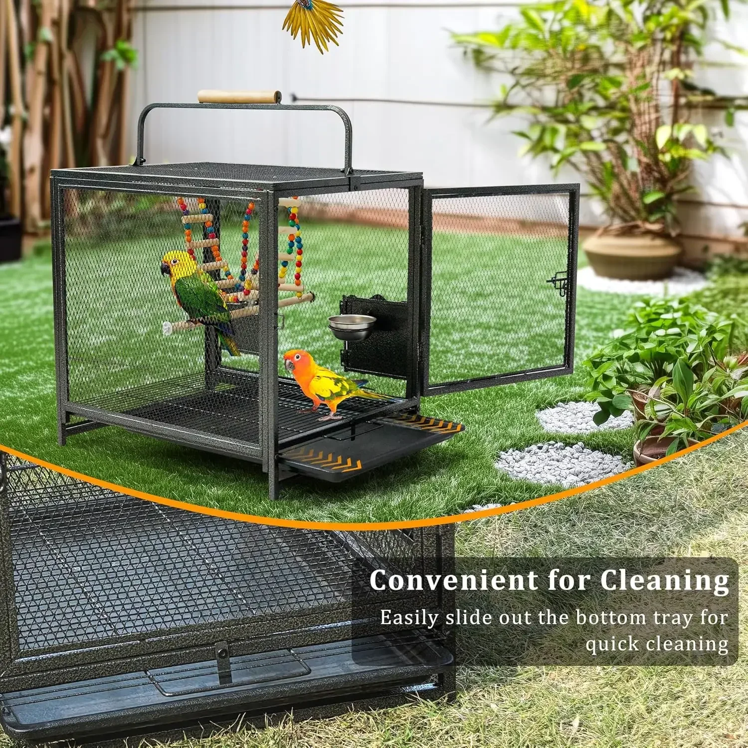 

Бестселлер: Маленькая переносная клетка для птиц: 22-дюймовая портативная клетка из кованого железа для транспортировки птиц с лестницей и качелями для маленьких попугаев