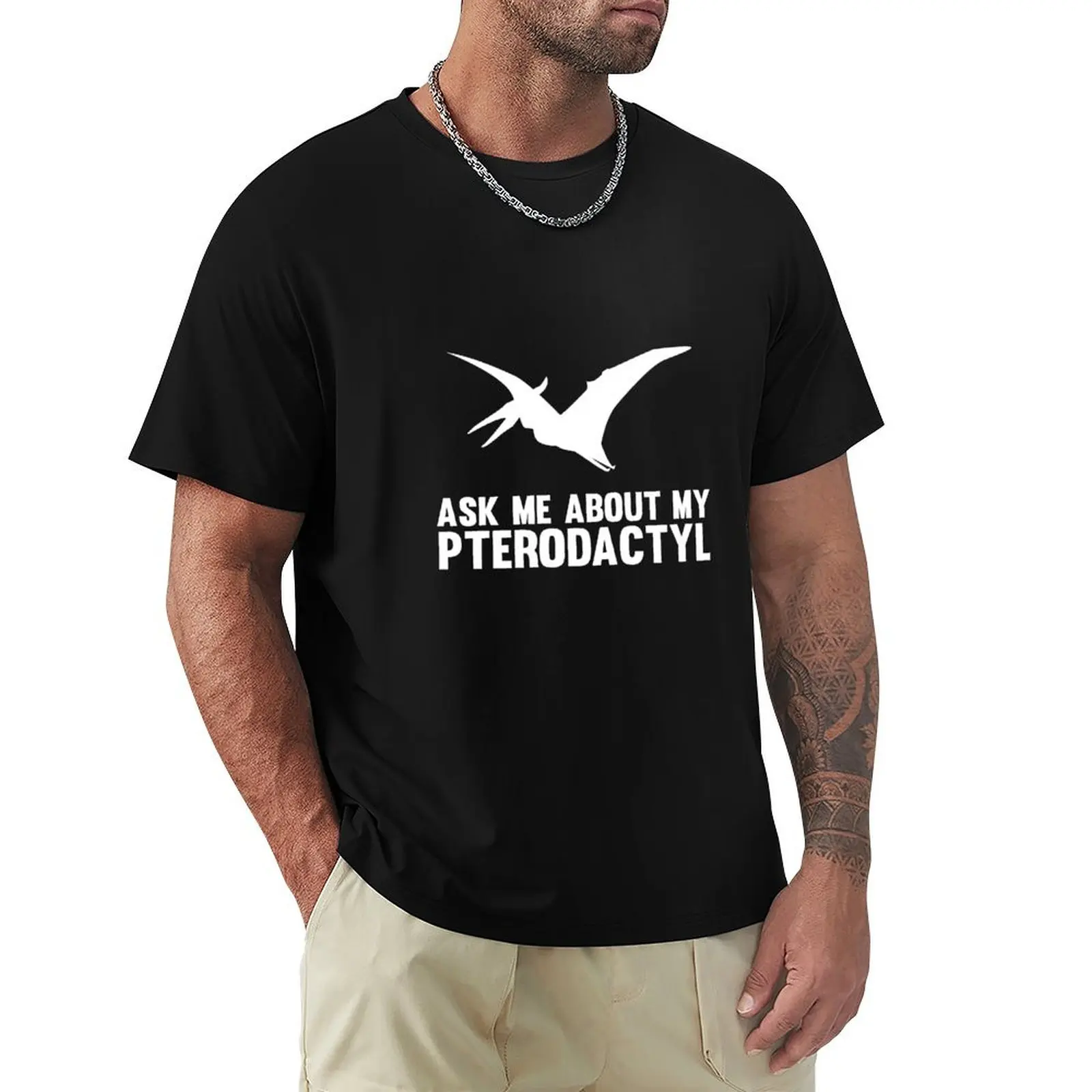 

Pterodactyl T-Shirt No Iron Casual Short Sleeve Top