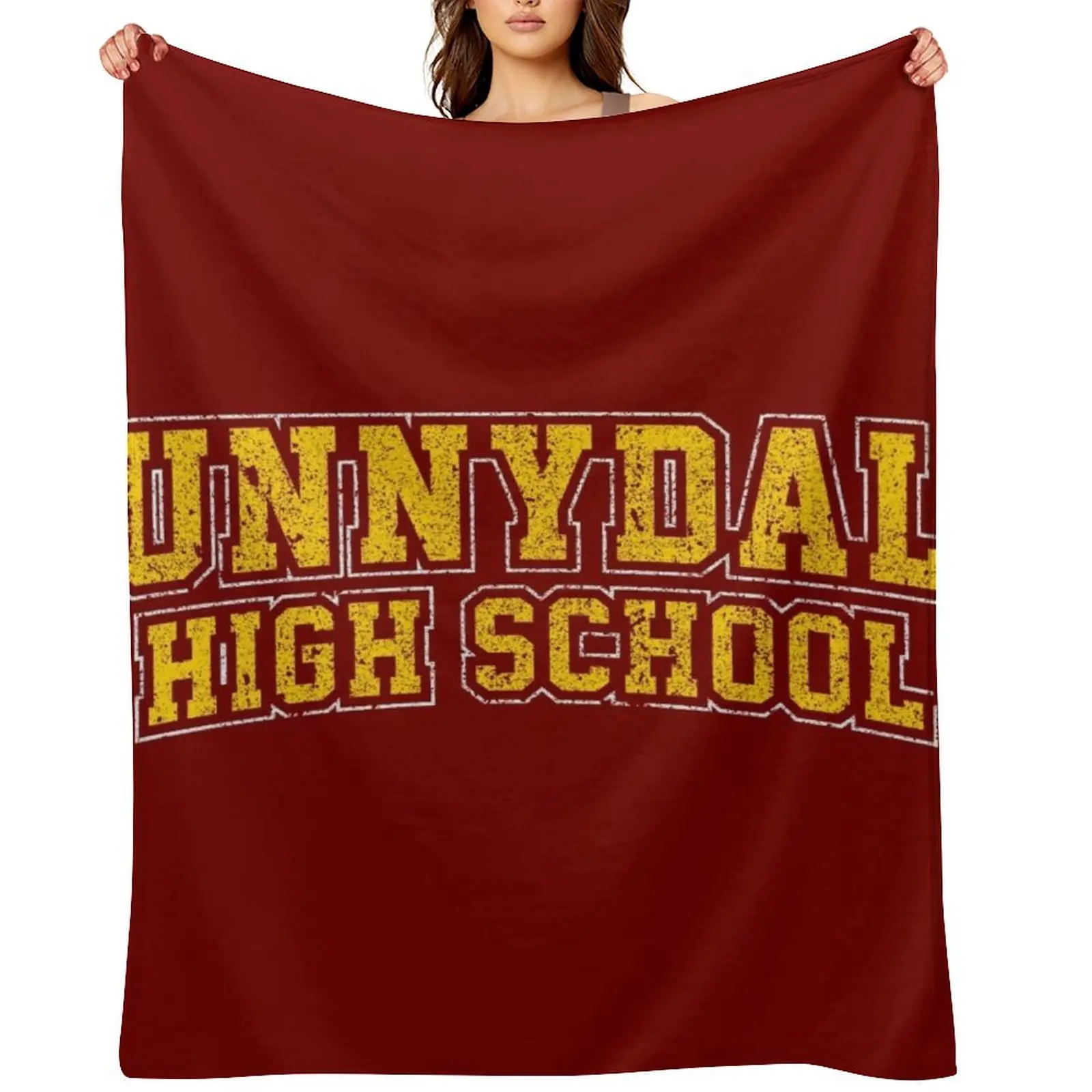 

Sunnydale High School Throw Blanket Sofa Quilt Heavy Vintage Camping Blankets