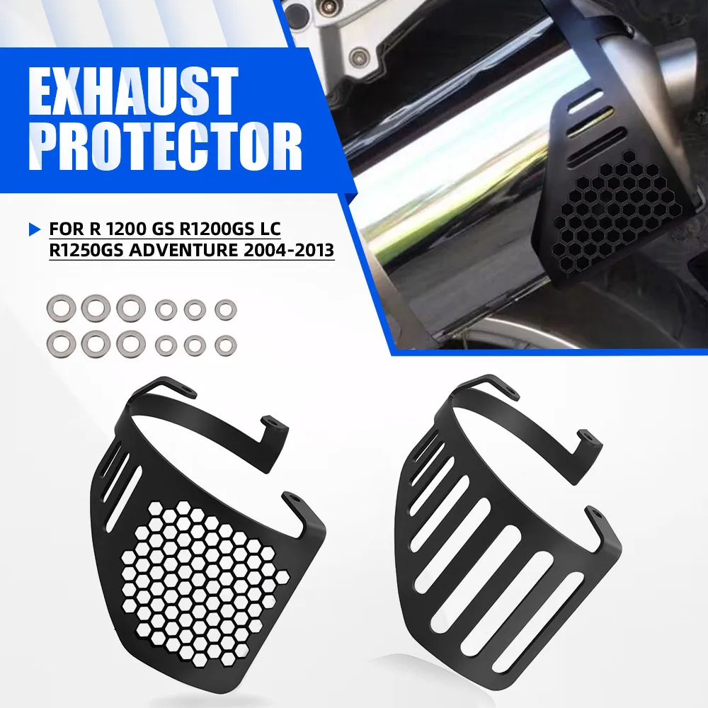 For BMW R 1200 GS R1200GS LC R1250GS Adventure 2004-2013 2012 Rear Exhaust Pipe Muffler Anti Drop Falling Guard Protection