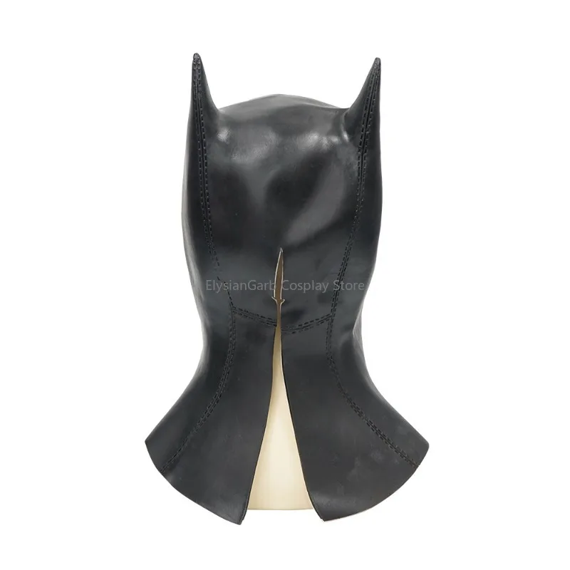 Adult Latex Bat Superhero Cosplay Mask Full Head Halloween Costume Prop Black Hero Role Play Accessory Party Stage Performance