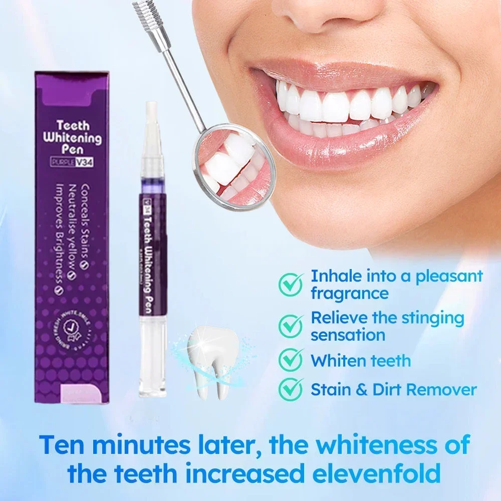 

Teeth Whitening Pen Teeth Brightening Essence Dental Care Serum Remove Plaque Tooth Stain Eliminate Smoke Stain Tea Stain New1