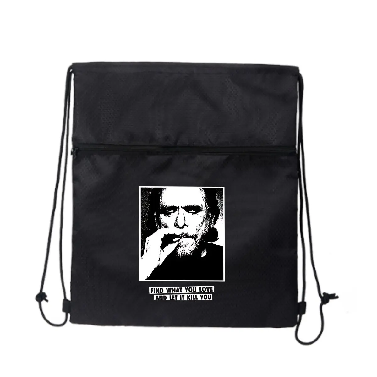 

Темная цитата, острый мотивационный текстовый дизайн, прочная сумка на молнии на шнурке