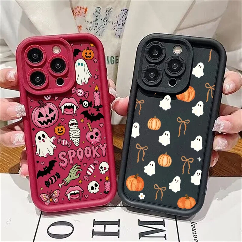 Cool Halloween Pumpkin Ghost Case For Huawei Honor 8X X7 X8 X9 X6E X7E X9D X7A X7B X9A X7B X6A Play 60 Plus Shockproof Cover