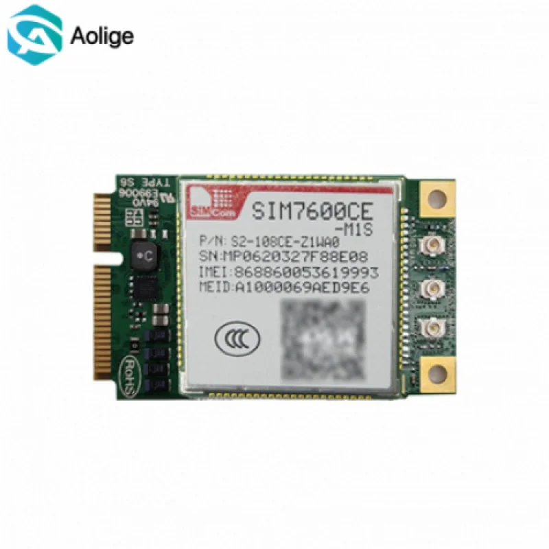 

Модули 4G SIM7600CE-L1S, SIM7600CE-M1S, SIM7600CE-T, MINIPCIE