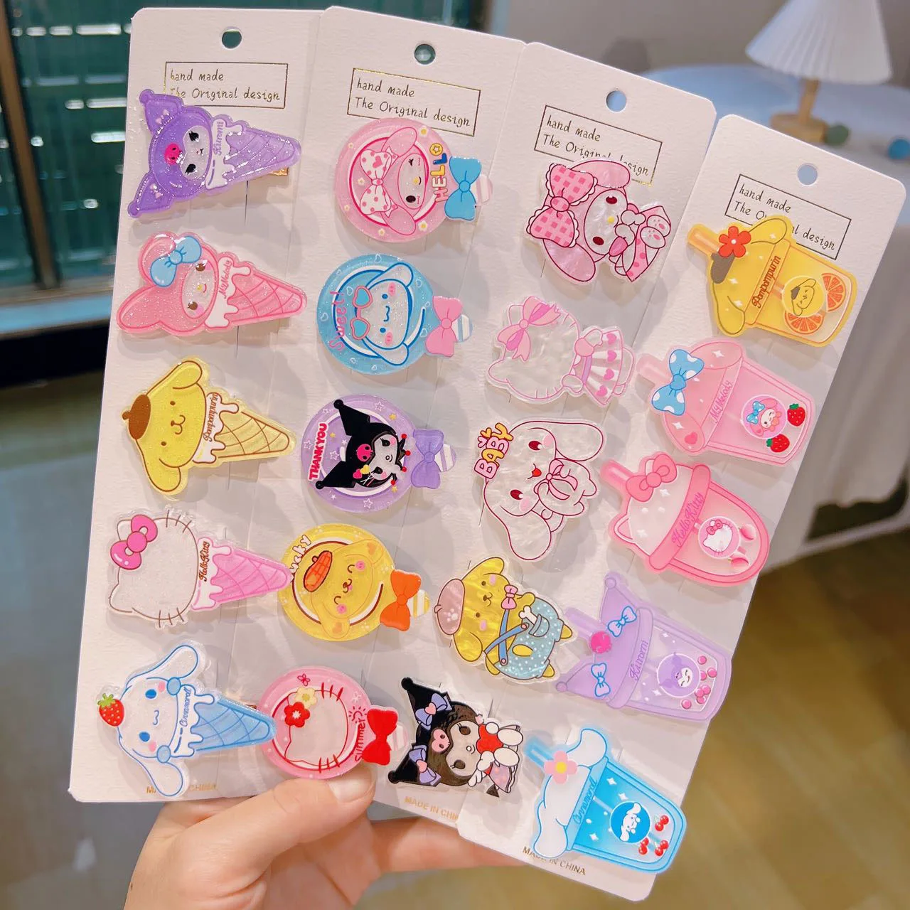 

5 пар/набор, резинки для волос Sanrio Hello Kitty