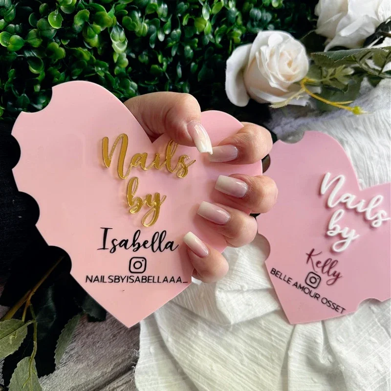 

Heart Nail Technician Beauty Salon Prop Nailfie Prop Business Sign Business Logo Nail Artist Gift Social Media Picture Prop