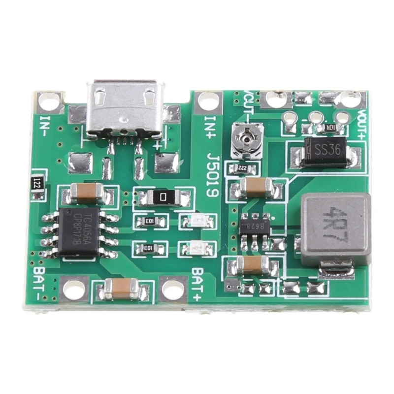 リチウムイオンバッテリー充電器ブーストモジュール 3.7V ステップアップ 9V 5V 2A 調整可能ボード
