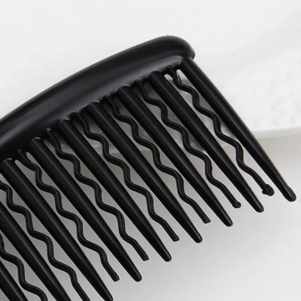 12Pcs 8x5cm Insert Combs Plastic Hair Clip for Women Side Comb Vintage Slide Hairclip Lightweight Firm Classic Hair Comb Pin