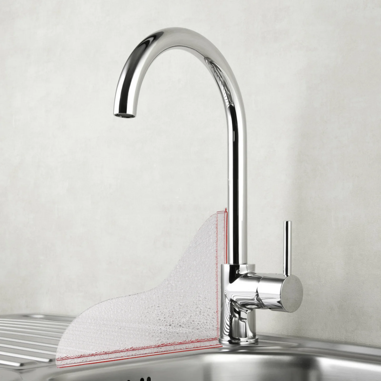 

2Pcs Acrylic Bathtub Splash Guard Floral Design Waterproof Bath Accessory Bathroom Sink Tub Cover for Kids