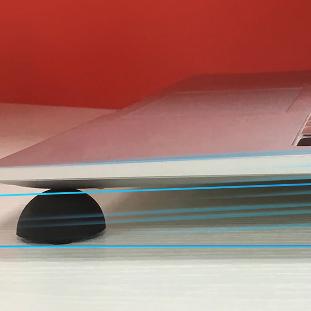 

4 шт., охлаждающая подставка для ноутбука, противоскользящая портативная подставка для эффективного рассеивания тепла и защиты рабочего стола