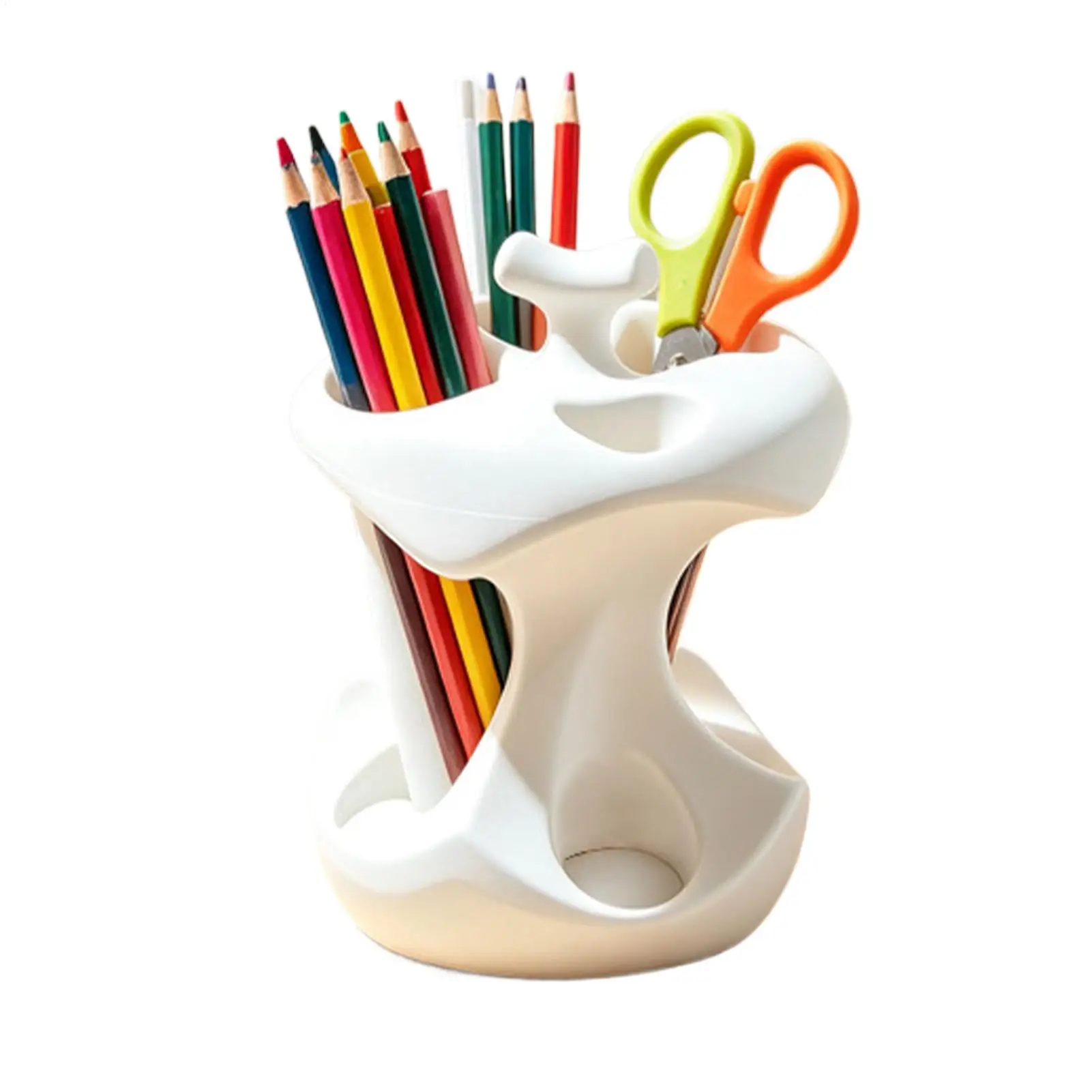 Toothbrush Storage Rack Waterproof Teeth Cleaning Brush Holder Desk Pen Organizer Makeup Brush Stand For Bathroom Table Home