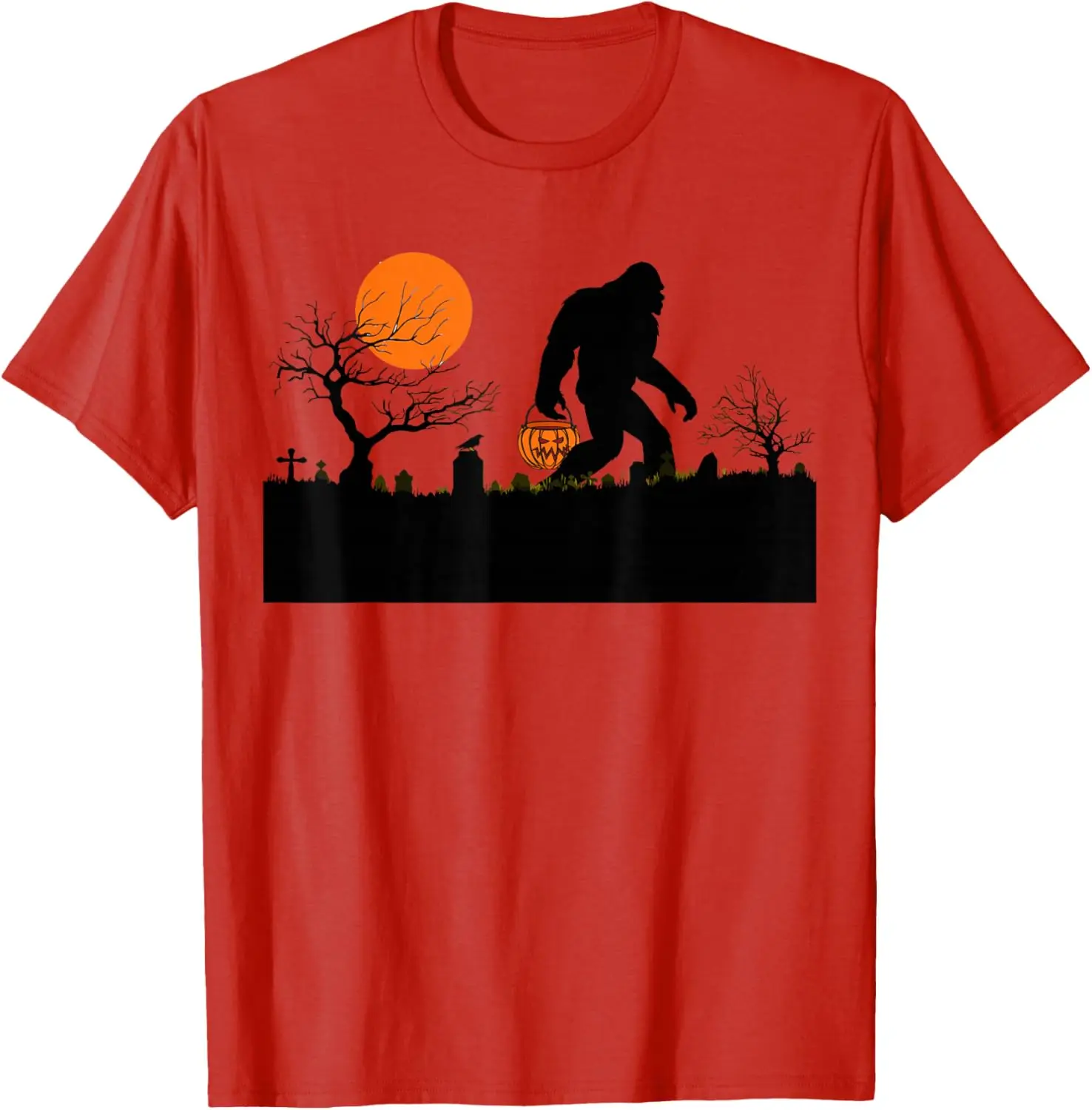 

Funny Halloween Sasquatch Bigfoot T-Shirt 100% Cotton O-Neck Short Sleeve Summer Casual Mens T-shirt Streetwear