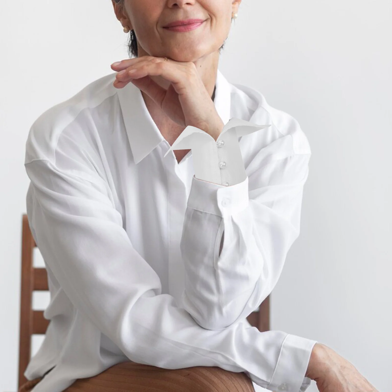 

1 set 1 Set Diy Fake Collar Cuff Set Detachable Half Shirt Blouse Dickey For Women Men Office Business Formal Wear Cosplay