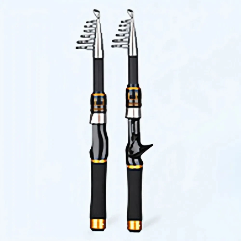 

Portable Telescopic Fishing Rod Ultra Short 34cm Storage Mini Fishing Pole 1.6m-2.1m Length Thin Fishing Hand Pole