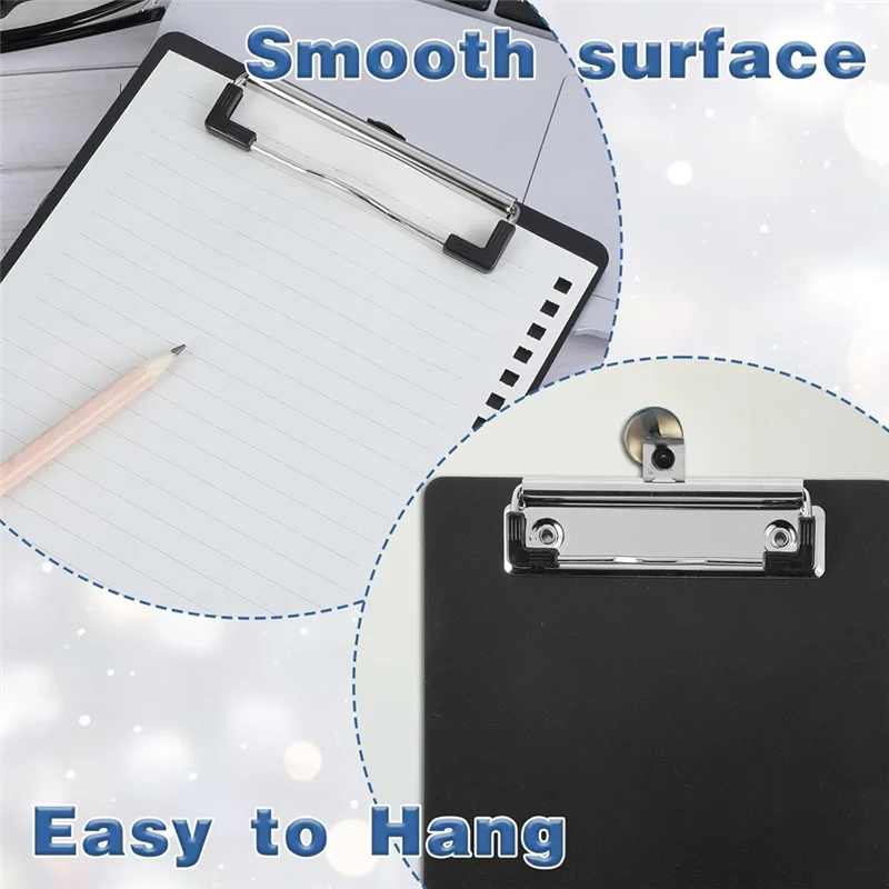 

Classic-16 Pack Small Clipboards 6 X 9 Inch Mini Clipboards With Pen Holder Clip A5 Memo Clipboard