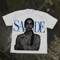 SADE Y2K Vintage Harajuku Streetwear Oversized T Shirt Goth Casual Loose Hip-hop Top Men Women Clothes Tee Real Casa Tennis Club