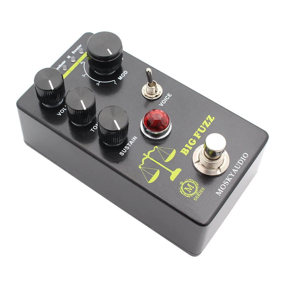 MOSKY BIG FUZZ guitar pedal Faz electric guitar effects with 4 mode buttons Suitable for guitar bass instruments Accessories