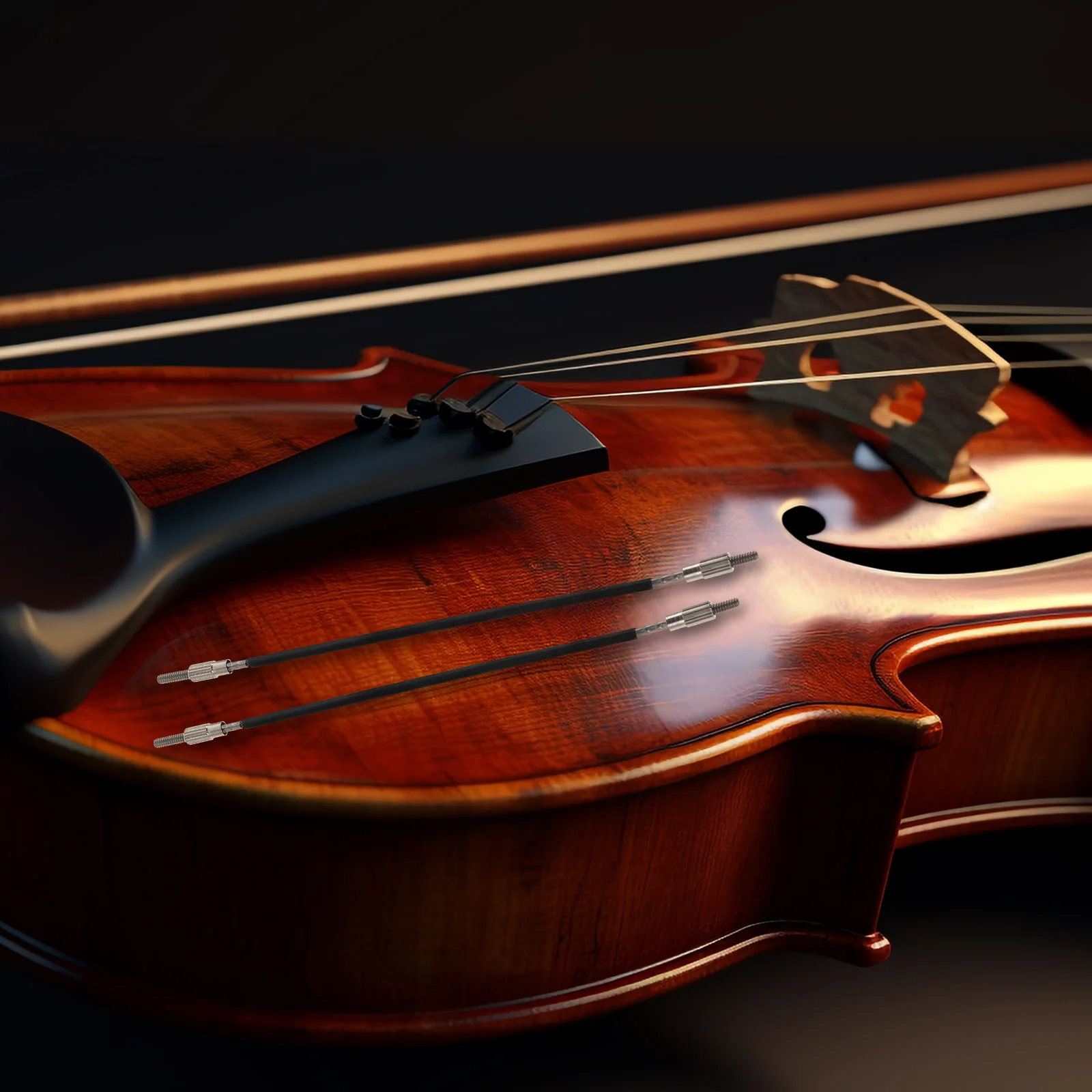 

3pcs Tail Wire Replacement Cord For 4/4 Violin Durable End Tail Accessories Violin Tailpiece Set 4/4