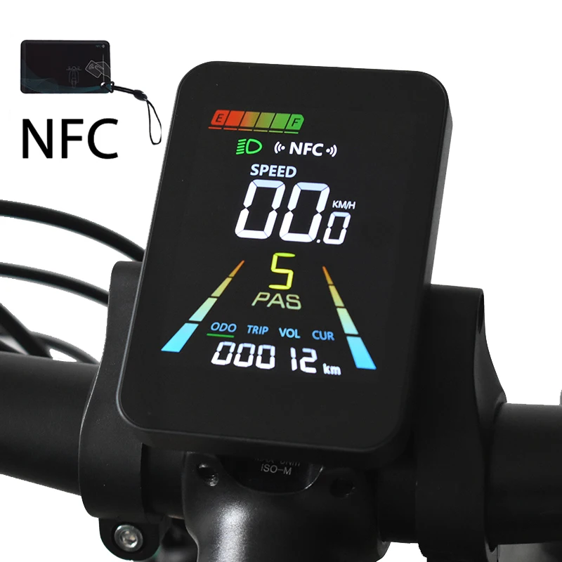 

F3【UART2】оборот на NFC EBike, ЖК-дисплей, велосипедный спидометр для экрана Fatbike, аксессуары для велосипедного компьютера, скутера