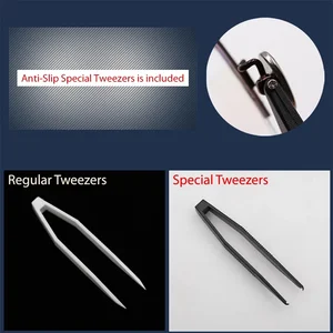 Sonnenbrille und Sonnenbrille Reparaturwerkzeugkit, Schraubendreher, Schraubensätze, Muttern, Nasenpolster, optische Reparaturteile, verschiedenes Werkzeug, 500 Stcs 10 Hauptverkaufsregelbrillen - №5