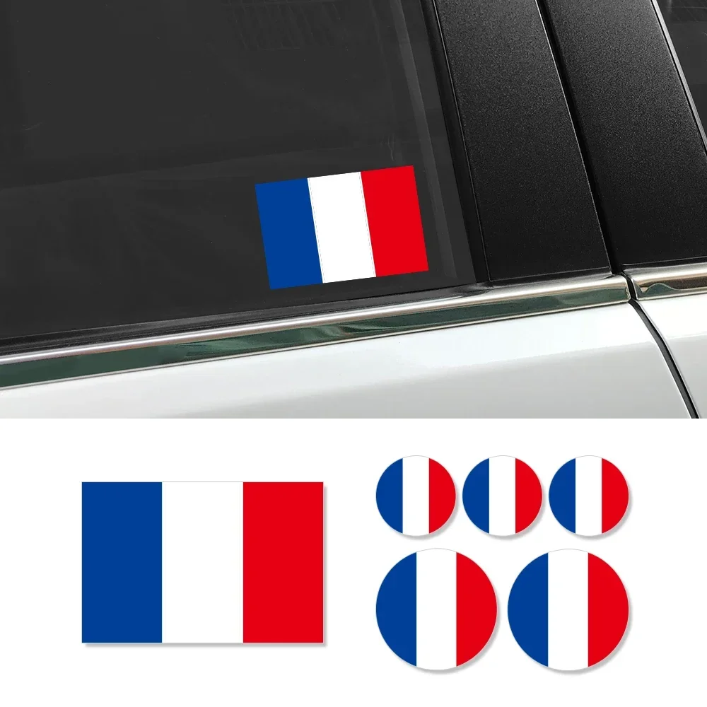 French Flag Styling Car Sticker France Flag Design Vinyl Decal Personalization Auto Window Body Decoration Sticker Accessories