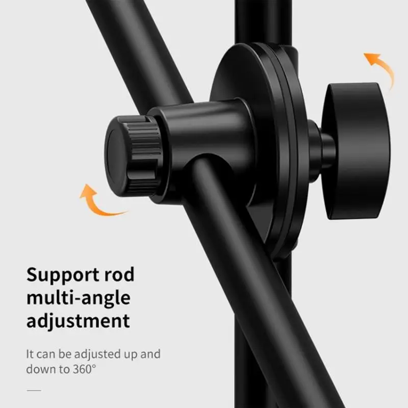 Overhead Phone Mount Overhead Camera Mount Tripod Stand Articulating Arm Camera Mount LED Video Lighting For Online Teaching