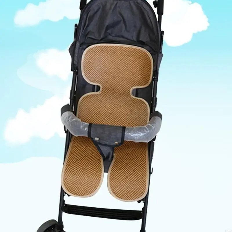 Almohadilla refrescante Universal para cochecito bebé H55B, forro para asiento cochecito, cojín suave para cochecito, y
